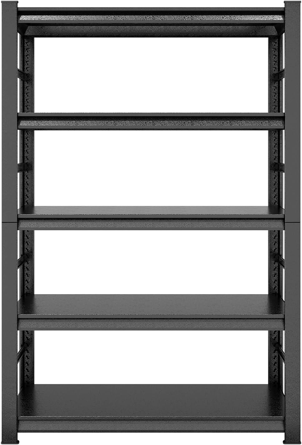 Storage Shelves 5 Tier Heavy Duty Dark Gray Metal Shelving Unit Adjustable Shelving Units and Storage Rack Kitchen Garage Shelf H72 x W47.2 x D23.6