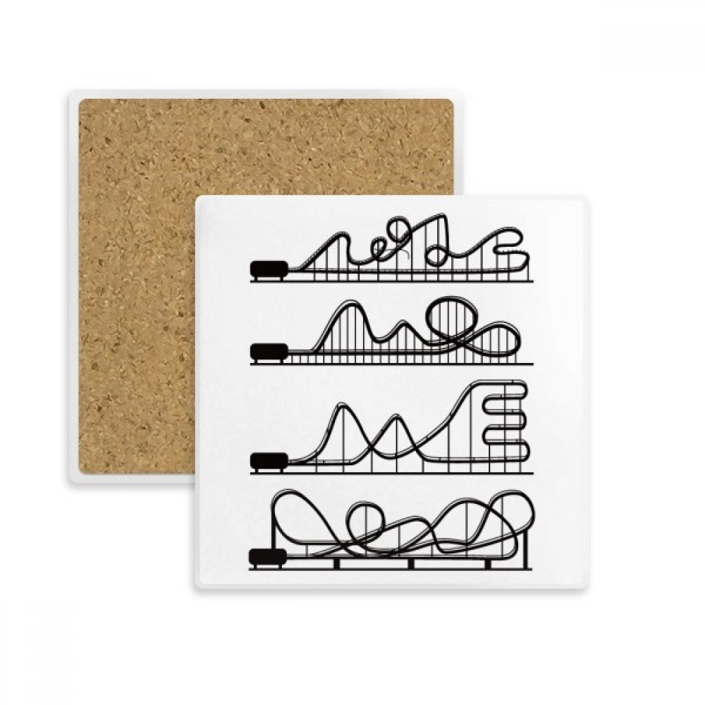 Dessous de verre roller coaster pour apéritif design et table basse propre