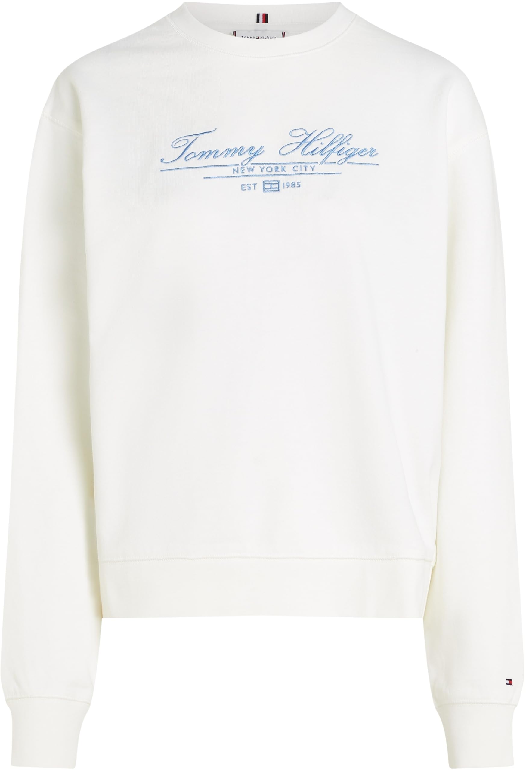 Tommy Hilfiger Donna Felpa Script in Cotone