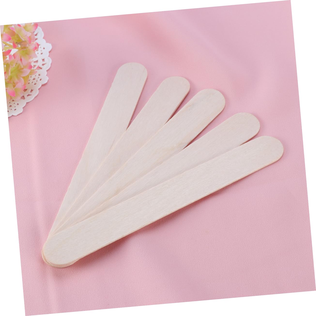 10±1pcs Wooden Wax Applicator Sticks for Hair Removal Wax Spatula Tongue Depressors for Body and Facial Use Easy to Grip for Home Waxing