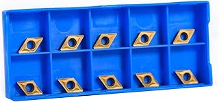 10pcs Diamond Shape CNC Carbide Insert Cutter Indexable Lathe Milling Inserts Turning Tools with Box DCMT070204-HM YBC251 for Semisteel