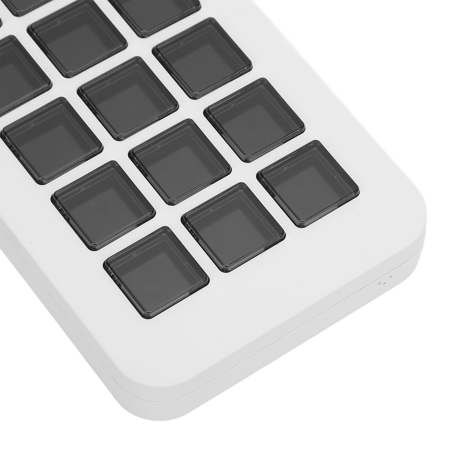 Diyeeni Kontroler Strumienia, Klawiatura Makro do Przesyłania Strumieniowego z 18 Programowalnymi Klawiszami, Konfigurowalny Pad Wizualny AI, Współpracuje z OBS, PC i Mac (WHITE)
