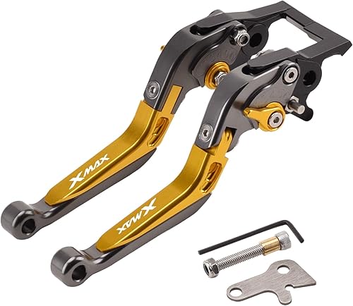Miniatura 9 de Palanca de freno de embrague plegable ajustable para Xmax 125 250 300 400 XMAX250 XMAX300 2018 2023 (color : 7)
