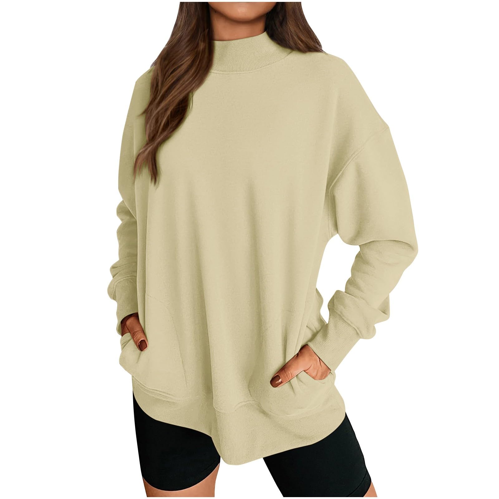 Pull confortable léger pour femme habit oversize ample et décontracté
