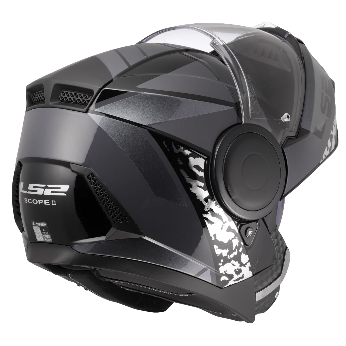 LS2, Casco Moto Modulare SCOPE II OXYD Black Titanium, M