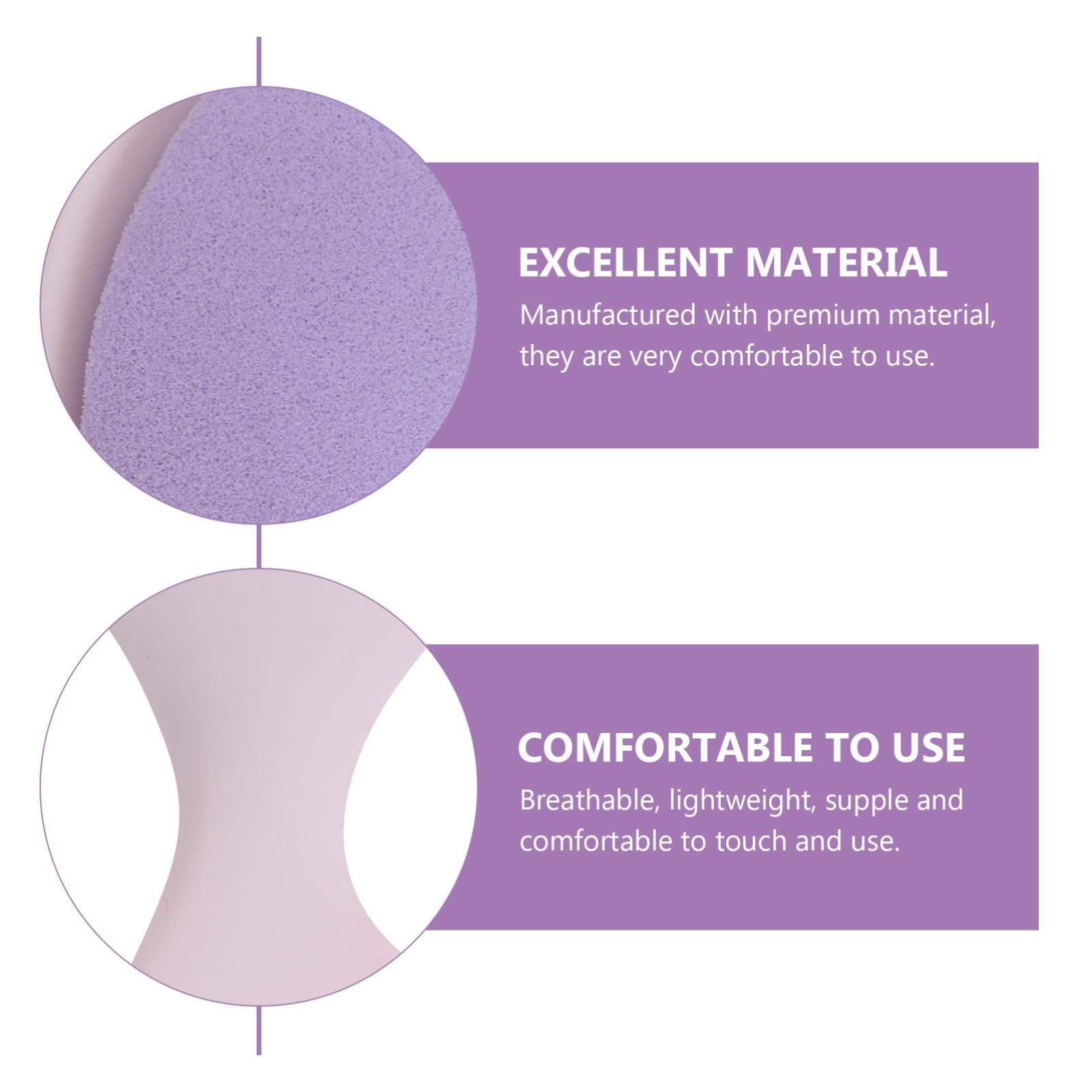 POPETPOP 10pezzi Spugne Make up Design Puff Dual-use Per Applicazione e Bagnata Accessori Cosmetici Lavabili e Riutilizzabili Rosa