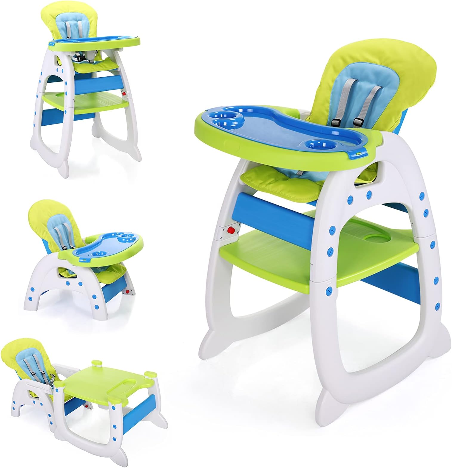 Amazon.com : Fisher-Price SpaceSaver Simple Clean High Chair – Rainbow ...