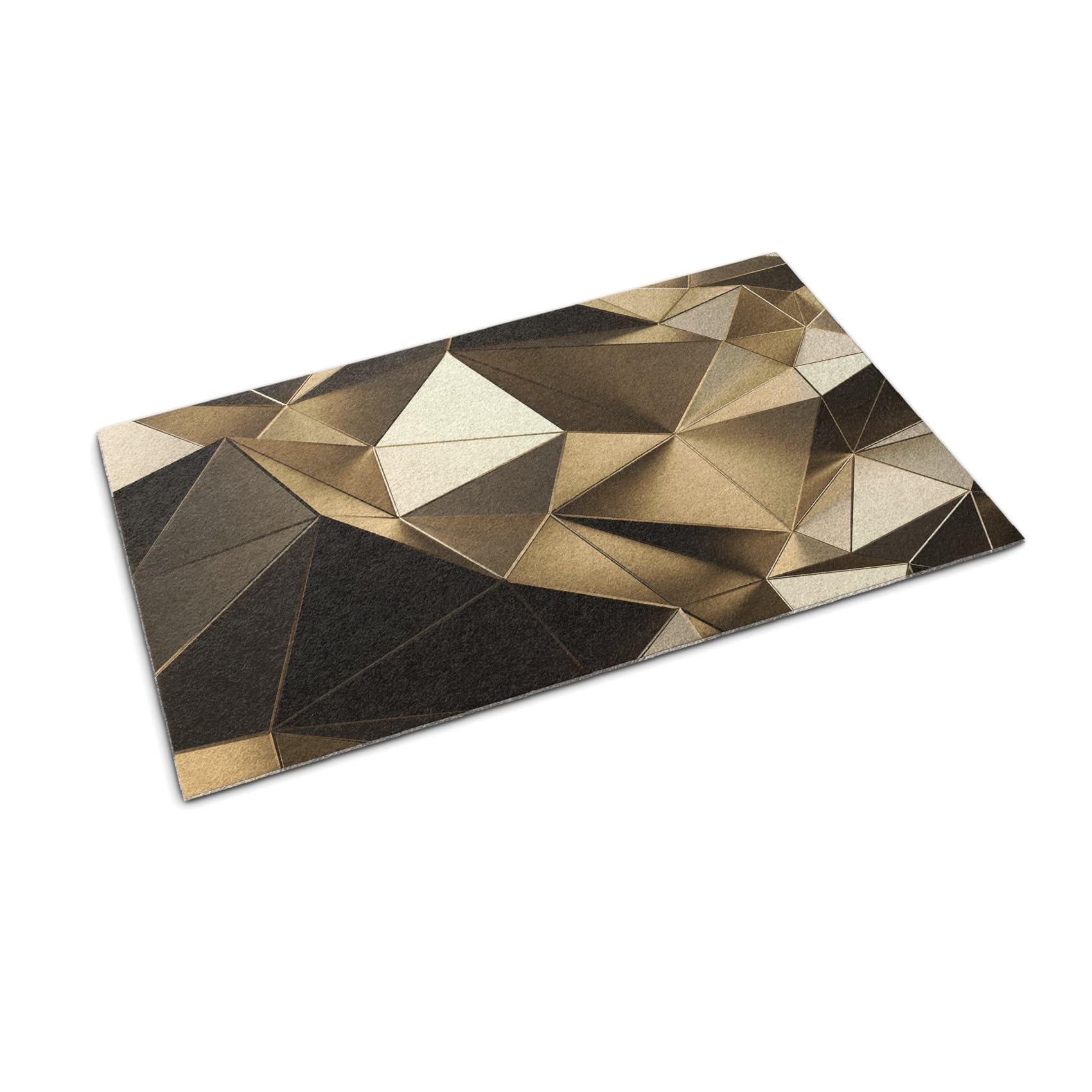 Tapis de sol antifatigue Tulup 150x100 cm paillasson motif d'or pour entrée