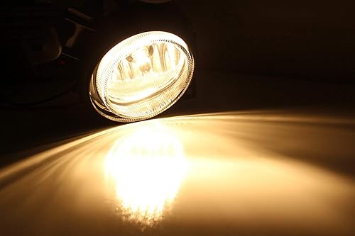 Miniatura 3 de iJDMTOY juego completo de faros antiniebla con focos halógenos, interruptor cableado de prendidoapagado y cubiertas biseladas para Mazda 6 (no