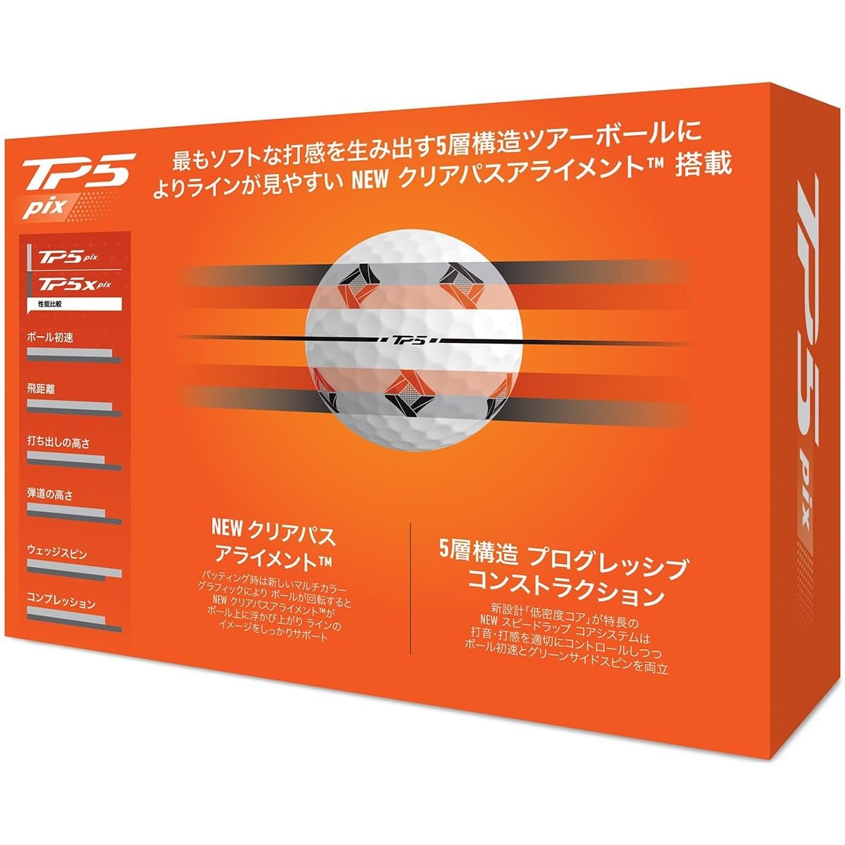 Amazon.co.jp: テーラーメイド TP5 ボール TP5 pix ボール 3ダース
