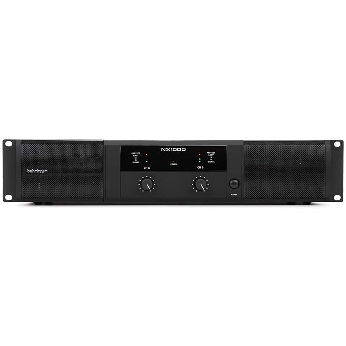Buy Behringer Nx1000 UltraLightweight 1000 Watt ClassD Power Amplifier With Smartsense