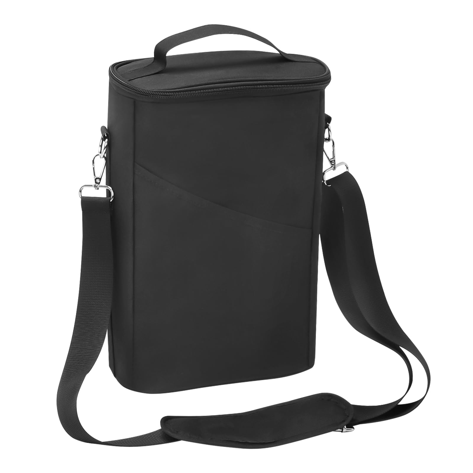 Sac Isotherme pour Bouteilles, Sac à Vin, Pochette de Bouteille avec Bandoulière Réglable, Sacs Isotherme et Étanche pour Voyage, Pique-Nique, Fête, Dégustation de Vin,2 Cabines