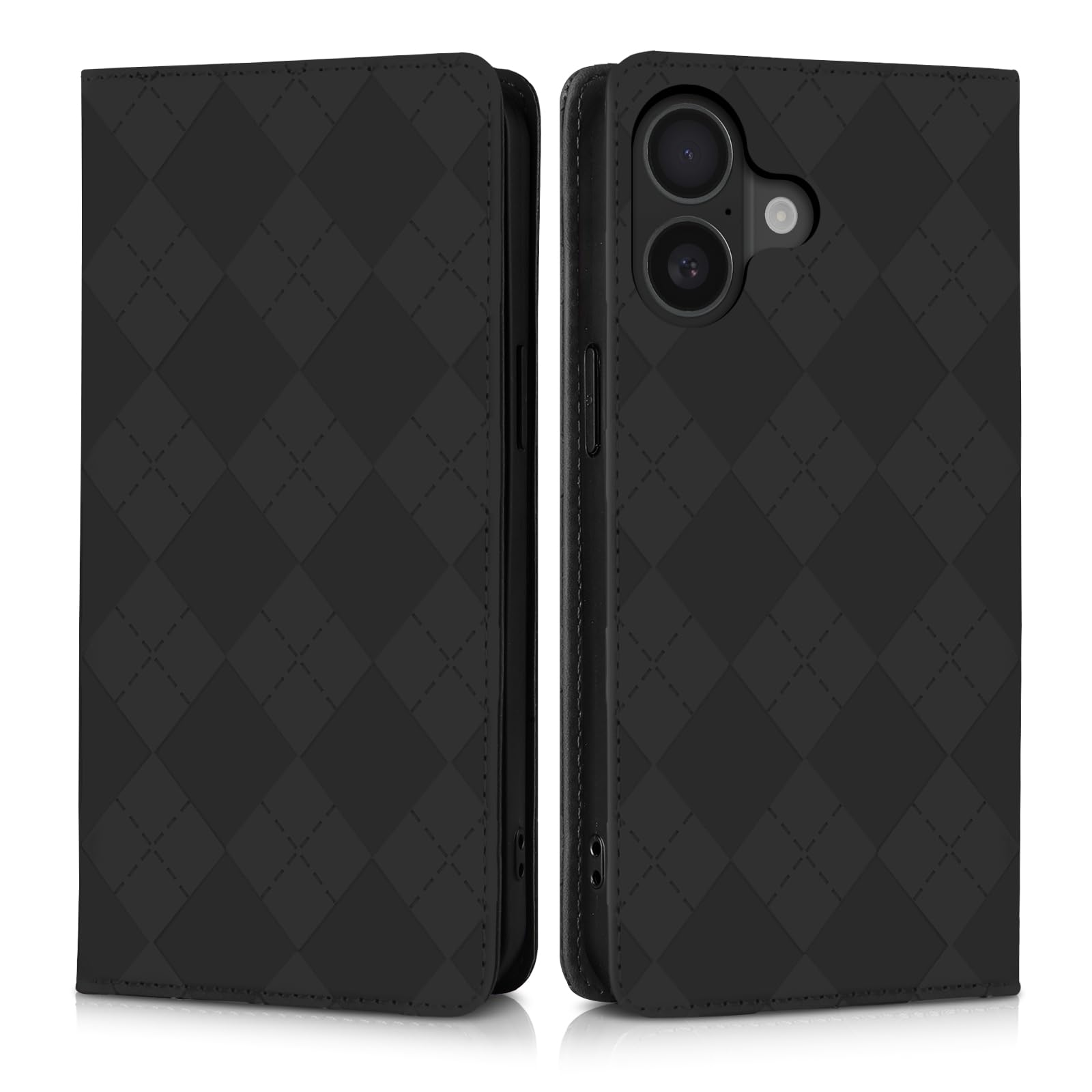 Succtopy 用の iphone 17 ケース 手帳型 人気 本革レザー 携帯カバー 耐衝撃 TPU素材 アイフォン17 ケース 手帳型 スマホケース iphone17ケース お洒落 軽量 耐摩擦 iphoneケース 17 カバー カード収納 マグネット内臓式 スタンド機能付き(6.3インチ)ブラック