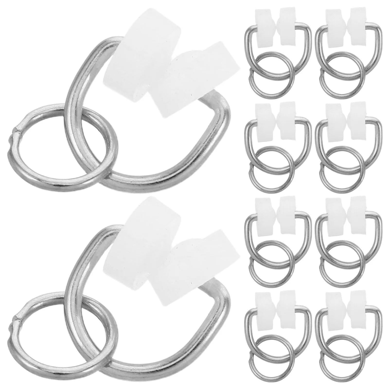 Xinglongs Curtain Track Rollers 50Pcs Metal Hook Curtain Track Rollers, Silent Nylon Gliders Universal For Window Shower Curtain Tracks