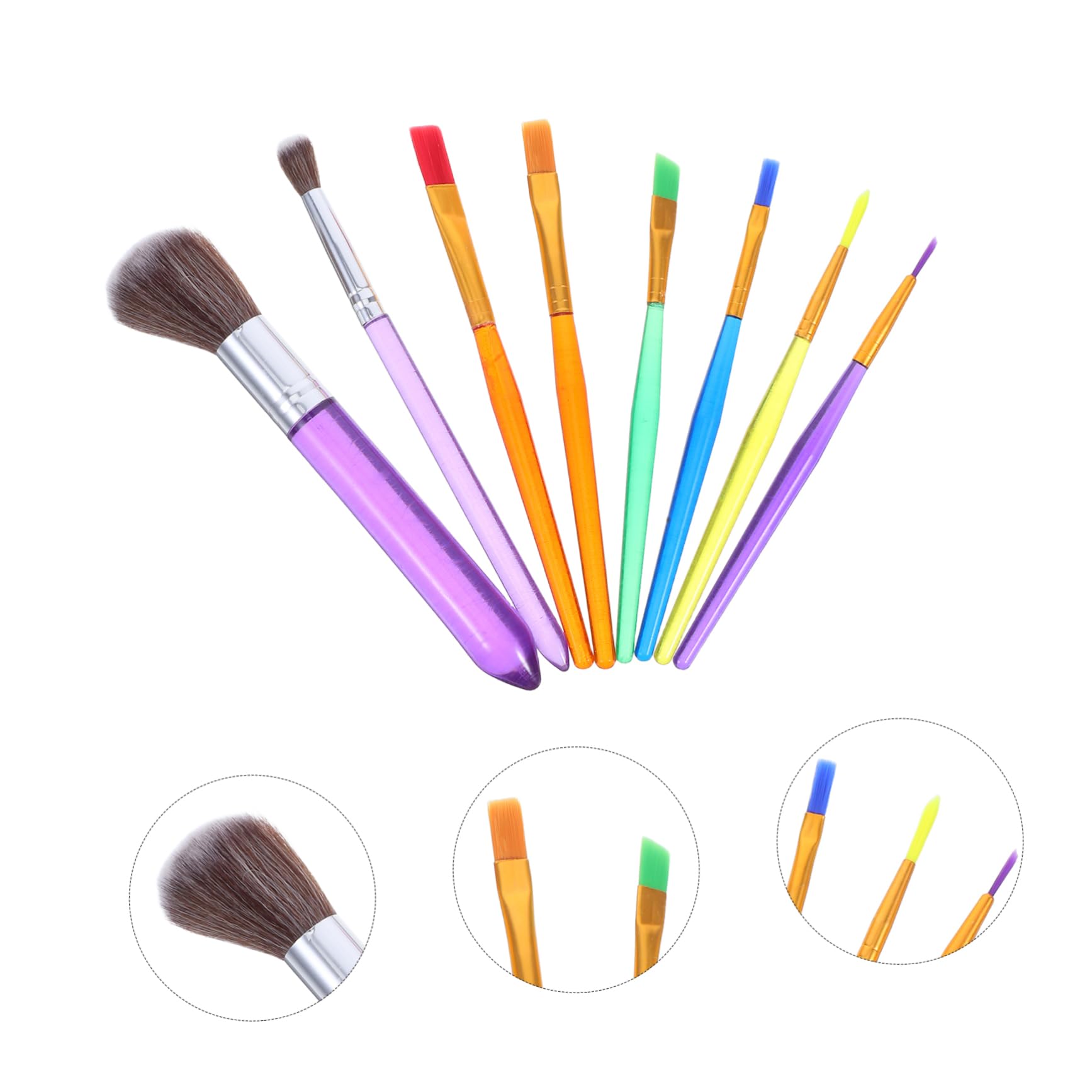 MAGICLULU 4 Ensembles Étui À Stylo Gravure Fondant Pâtisserie Comestible Biscuit - Set Décoration Diy - Accessoire Cake Design Outil Multifonction Brosse À Gâteau Multifonction 8 Pièces * 4