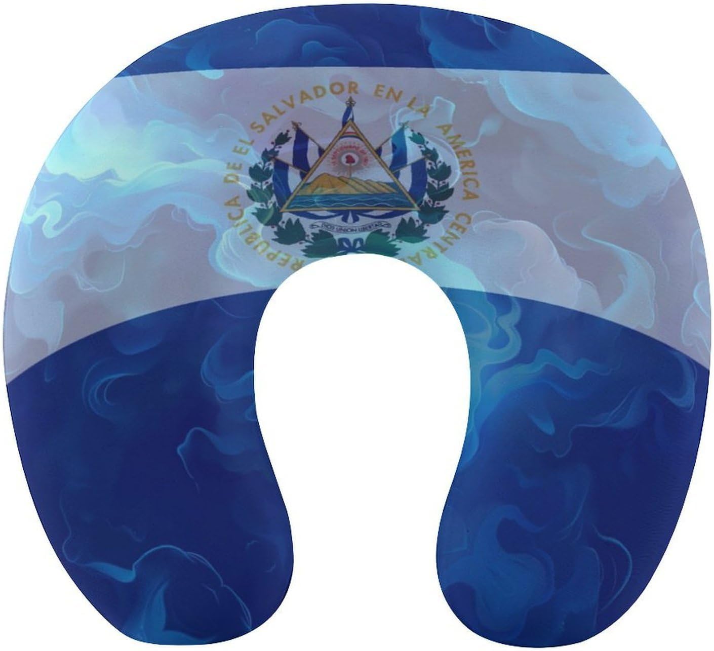El Salvadores Flag Travel Pillow U Shape Neck Pillow Washable Pillowcase for Sleeping Chair