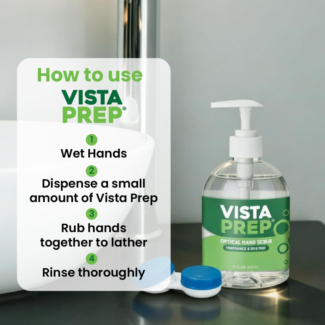 | Optical Hand Scrub | Pre-Insertion Hygiene Solution For Contact Lens Users (12 Fl Oz (2 Pack))