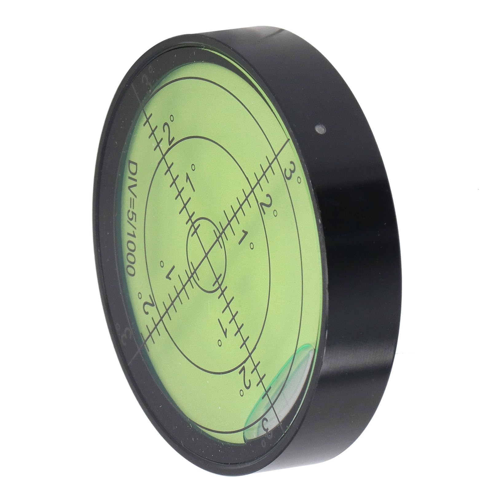 Livella a bolla circolare Livellatrice a sfera orizzontale luminosa in lega di alluminio ad alta precisione per treppiede per fotocamera 60 x 12 mm