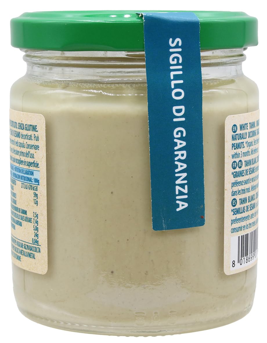 Probios Crema Tahini Light - Crema di Sesamo Tahina Premium - Salsa Tahini Ricca e Cremosa per Hummus e Salse - Confezione da 6 x 200 g