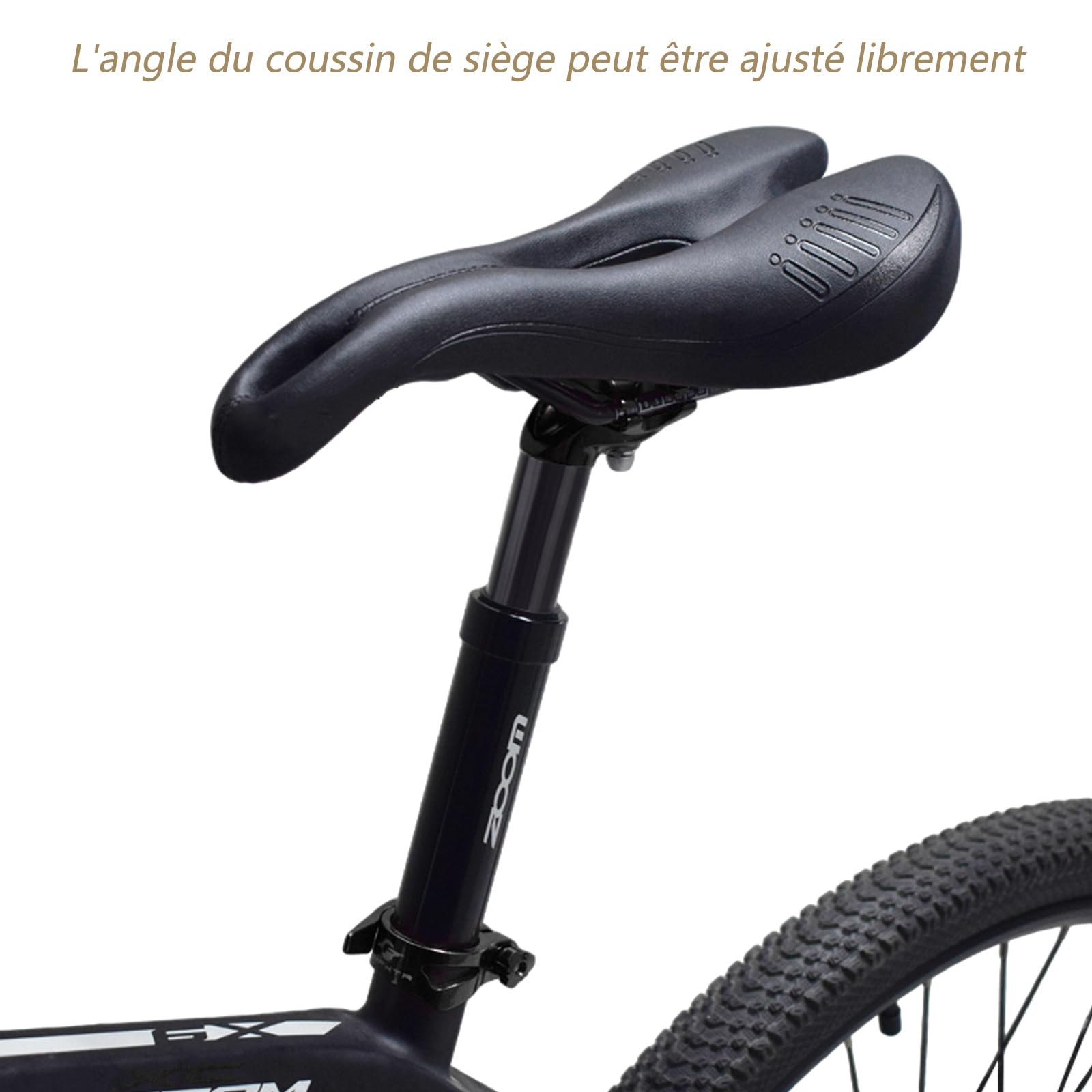 Tige de Selle à Suspension pour vélo,Tige de Selle à Suspension à Ressort, diamètre 27,2mm, 30,9mm,31,6 mm, adaptée aux vélos électriques,VTT,Descente, vélos de Ville