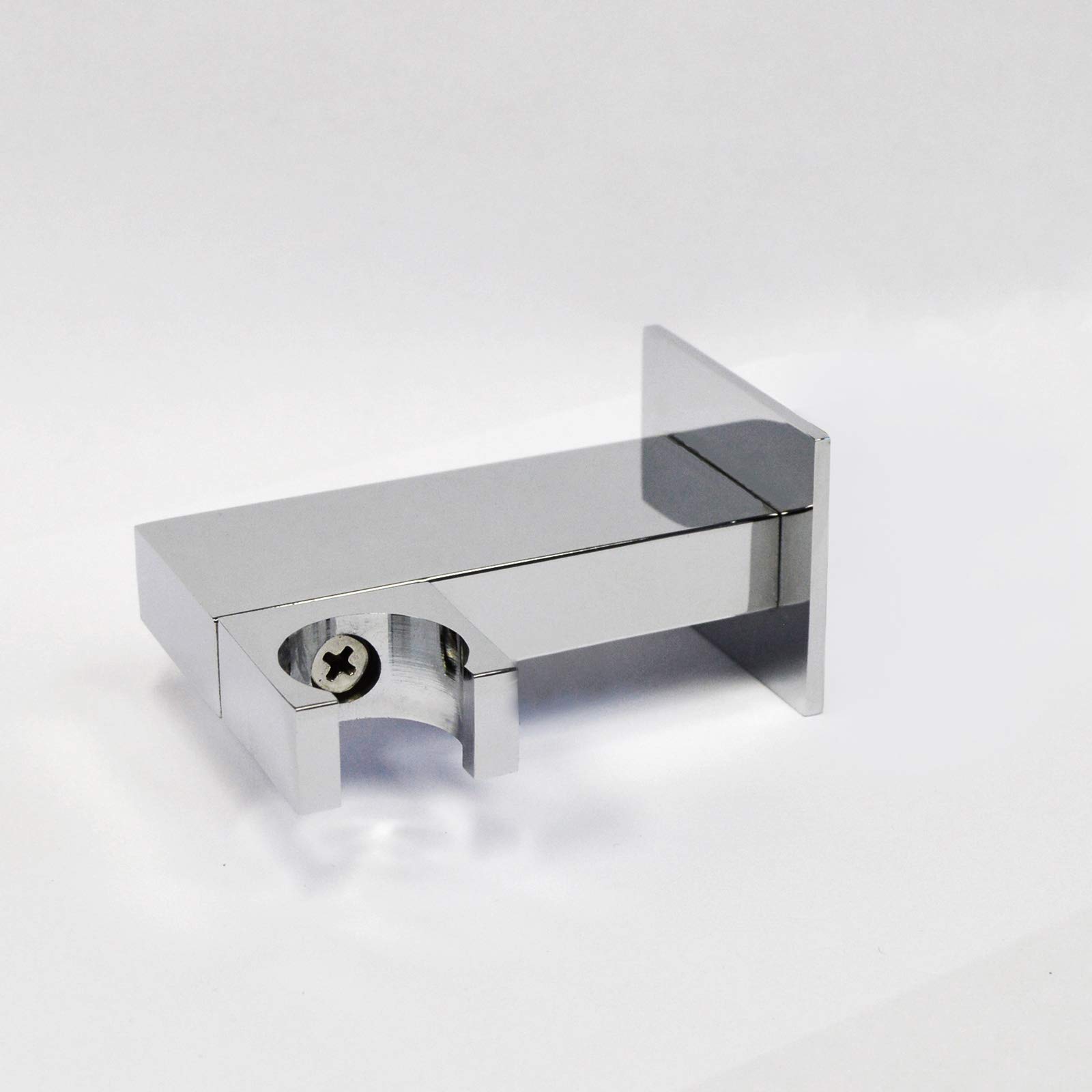Nes Home Chrome | Bathroom Brass Square Wall Mounted Elbow Shower Handset Bracket Holder