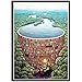Produktbild sunnymi 5D Diamant Full Malerei, Sonnenuntergang Diamant Zeichnung DIY Stickerei Painting Kreuz Stich Diamond Dekoration 30 * 30CM (Bücher Ozean, 30x40cm)