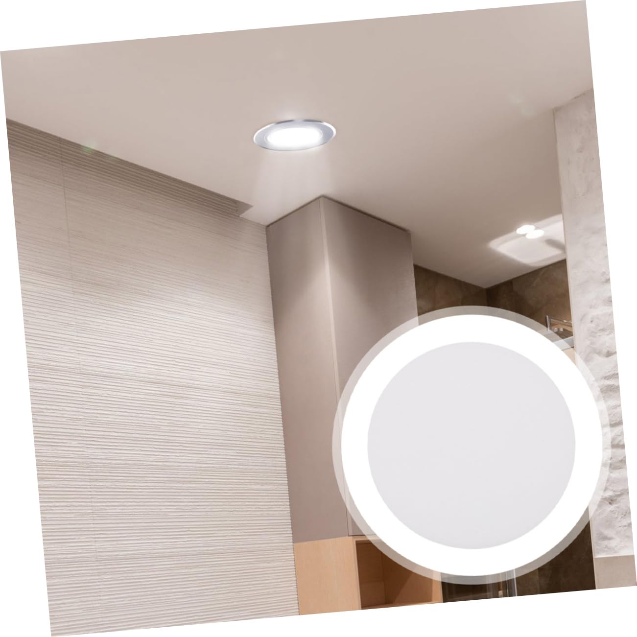 20 Pcs Plaque De Diffusion Pour Downlight LED Diffuseur Lumière Rond