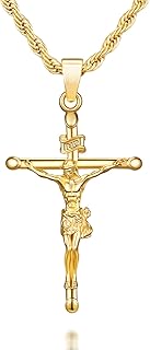 Catholic Cross Necklace For Men Picks collage image 4