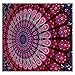 Jaipur Handloom Large Purple Pink Peacock Mandala Tapestry Mandala Throw, Bohemian Tapestry, Purple Tapestry, Mandala Bedspread, Tapestry Throw, Picnic Blanket