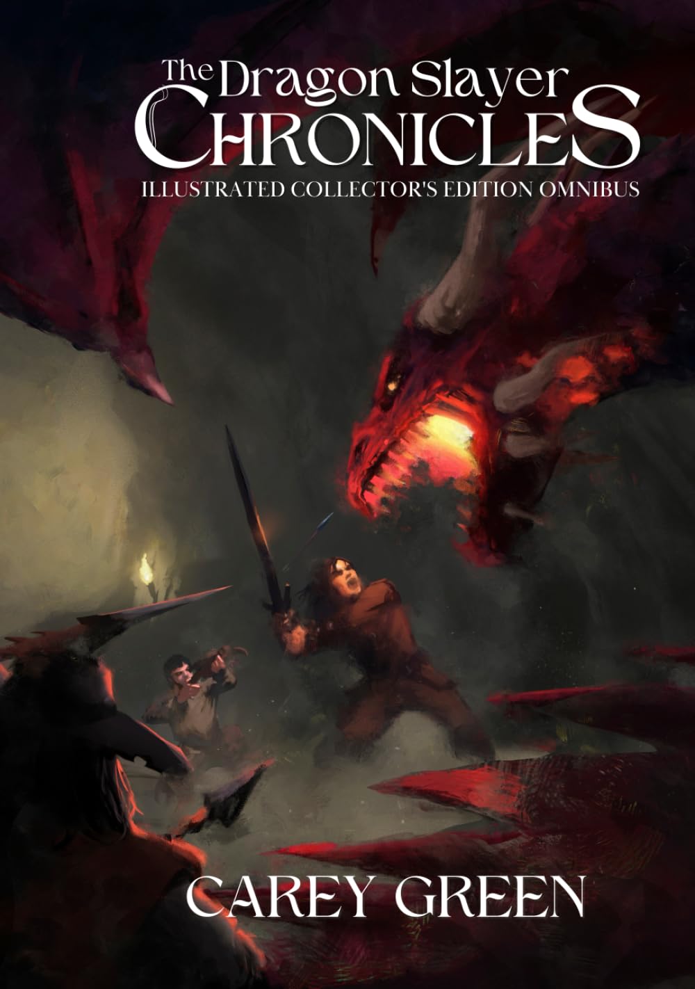 The Dragon Slayer Chronicles Illustrated Collector's Edition Omnibus - includes all three books in the series: Beginnings | Rising | Sacrifice - with ... the special edition "no text" artwork cover)      Hardcover – December 4, 2023