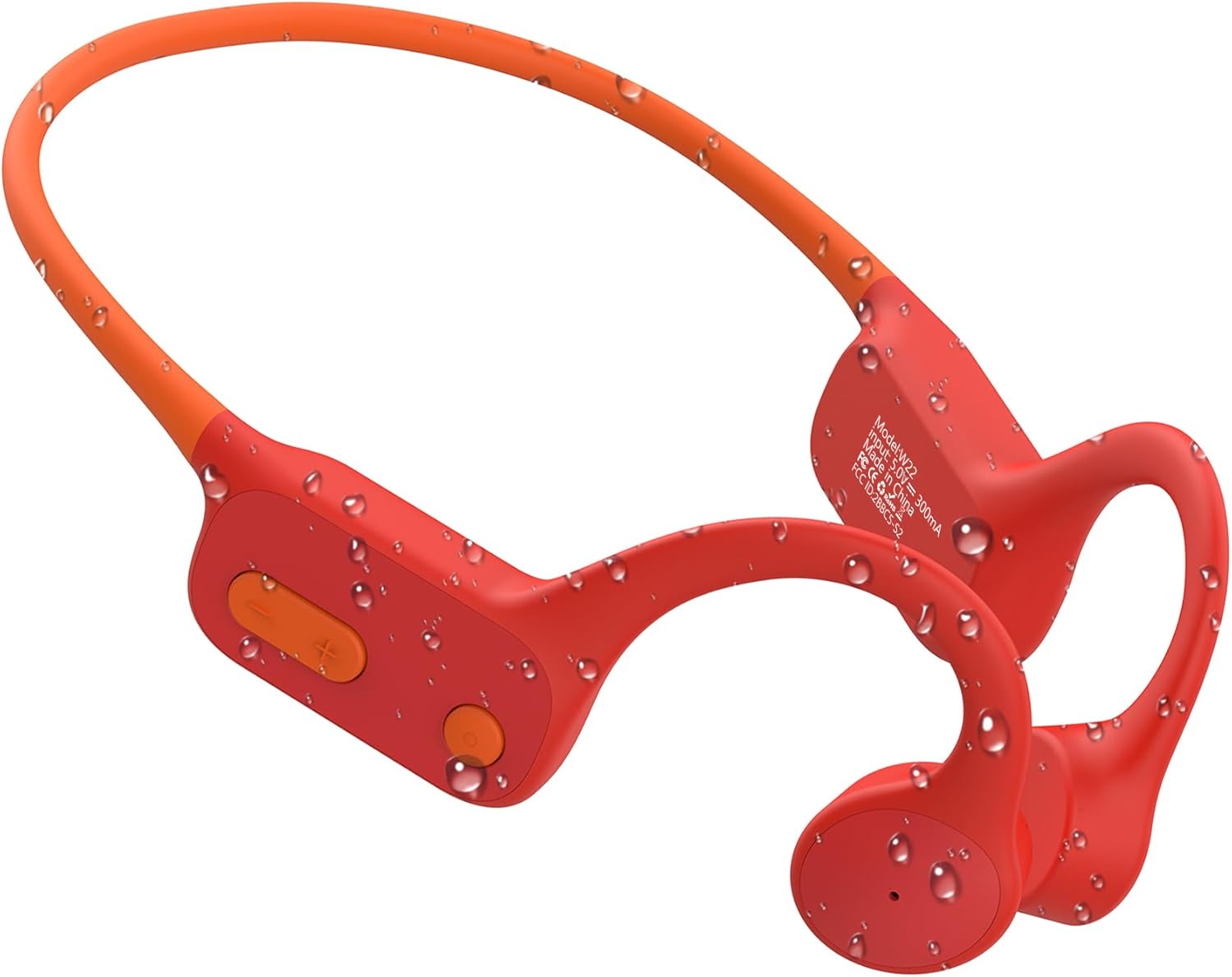 Tayogo Swimming Headphones-Bone Conduction Headphones, IP68 Waterproof Built-in MP3 Player 32G Memory, Underwater Swimming Headphone, Wireless Open Earphones Bluetooth 5.4, for Running, Cycling