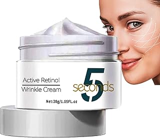 5 Seconds Retinol Anti-Wrinkle Cream,Instant Wrinkle Remover,Rapid Wrinkle Repair Cream,Instant Wrinkle Remover Rapid Wrinkle Repair Cream,Skin Tightening Cream for Face,Forehead 30ML