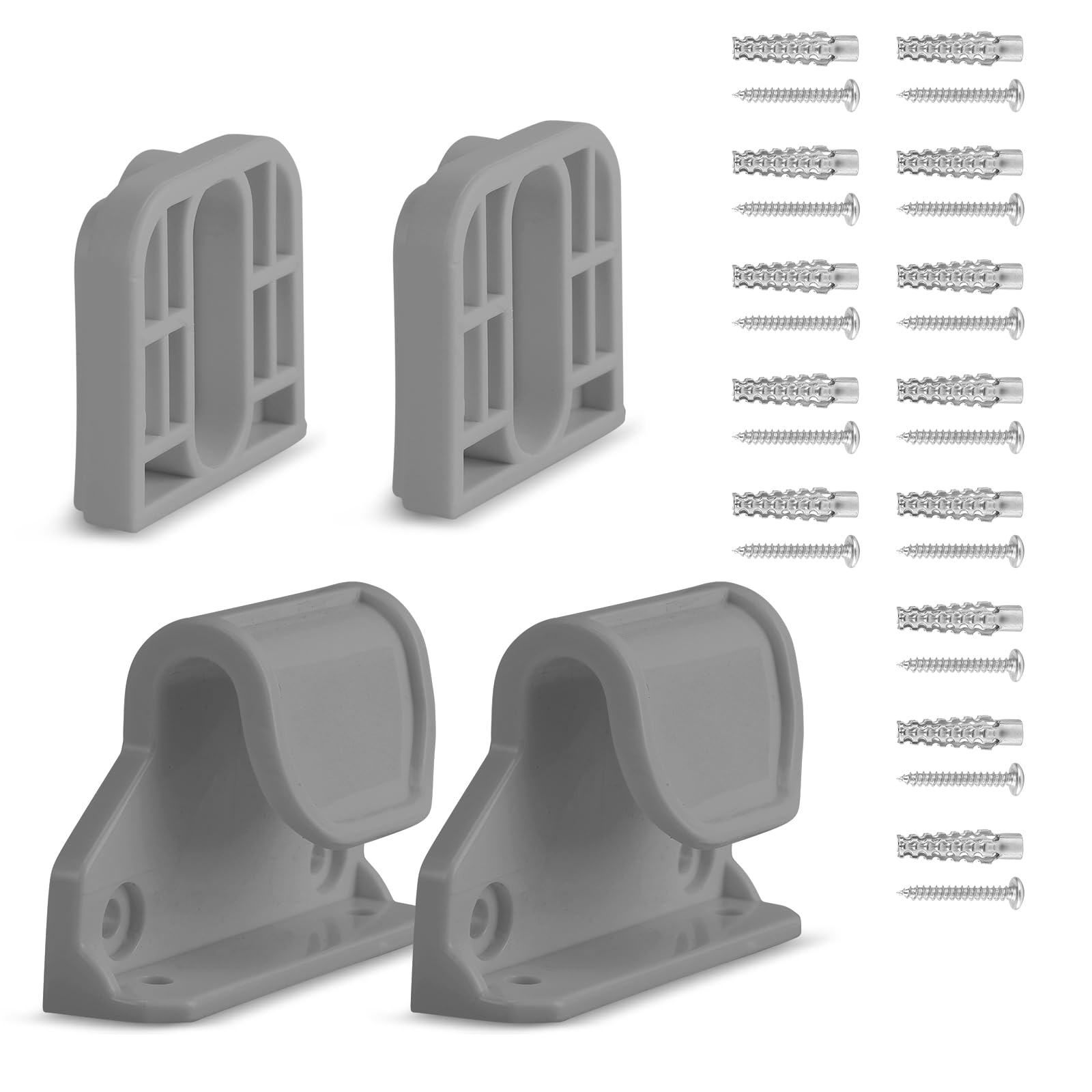 Retractable Baby Gate Replacement Parts, 55" W x 33" H Likzest Retractable Baby Gate Extensions (Including 2 x Latches + 2 x Brackets + 1 Set of
