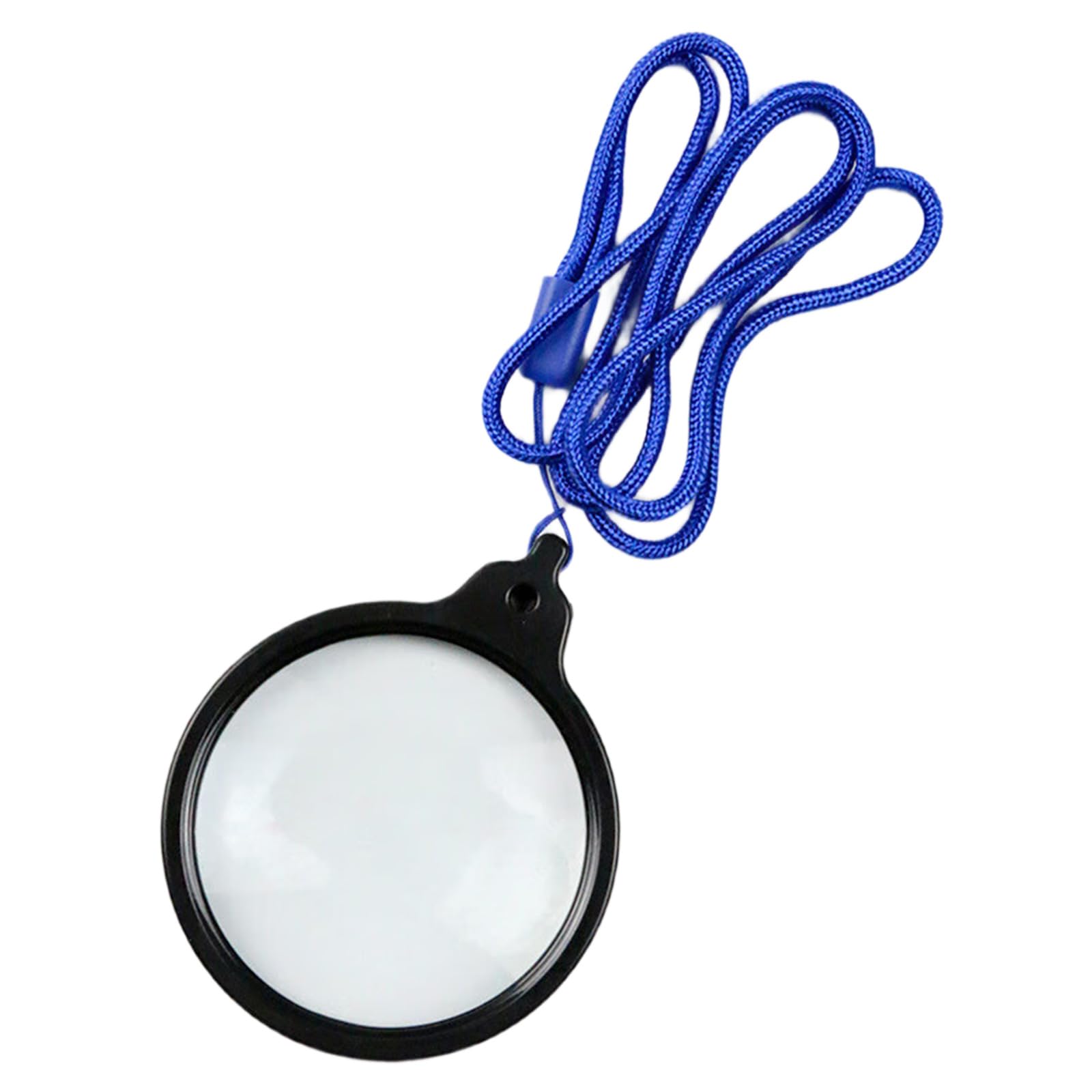 Worn Magnifier Glass 60mm ABS Construction Lens for Elderly Book Reading Craft Projects Students Neckband