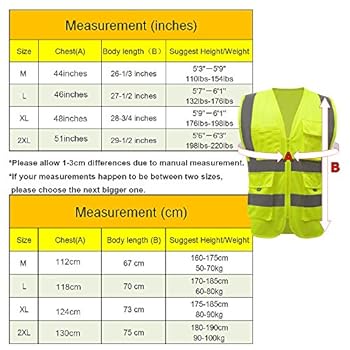 Hivizi (2XL, Fluorescent yellow) - High Visibility Yellow