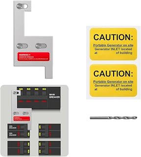 Generator Interlock Kit Compatible with GE General Electeric Vertical Main 150 and 200 Amp Panels,for Siemens 200 Amp Panel Interlock Kit,2 1/4 Inch Spacing spacing Between Main and Branch Breake