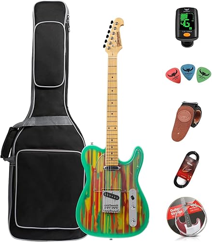 Guitarra eléctrica principiantes principiantes adultos práctica guitarra eléctrica avanzado rendimiento conjunto profesional grade-D170 (rojo)