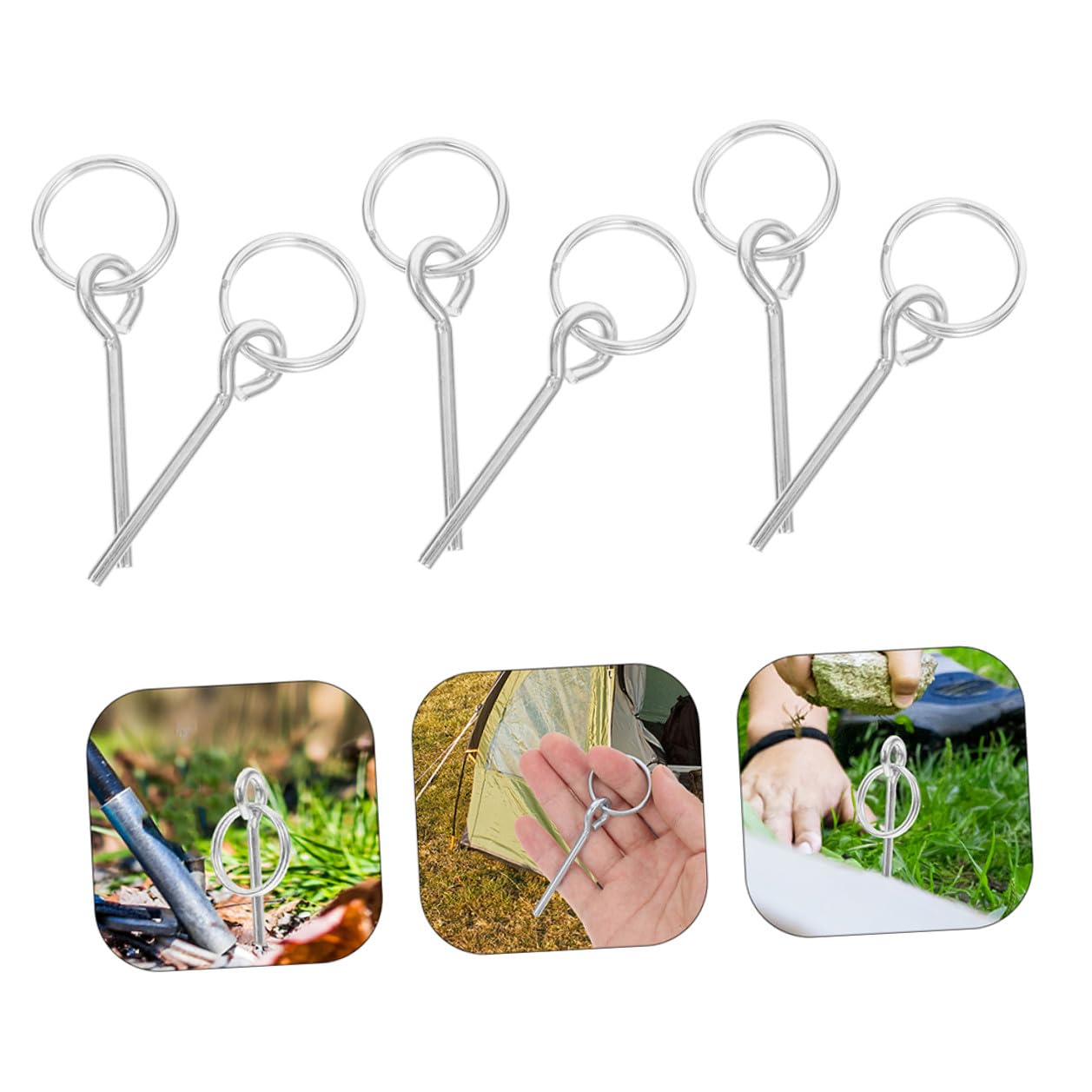40pièces Kit De Réparation De Tente Connecteurs De Mâts avec Anneaux Et Broches De Remplacement Robustes Accessoires pour Camping Et Randonnée