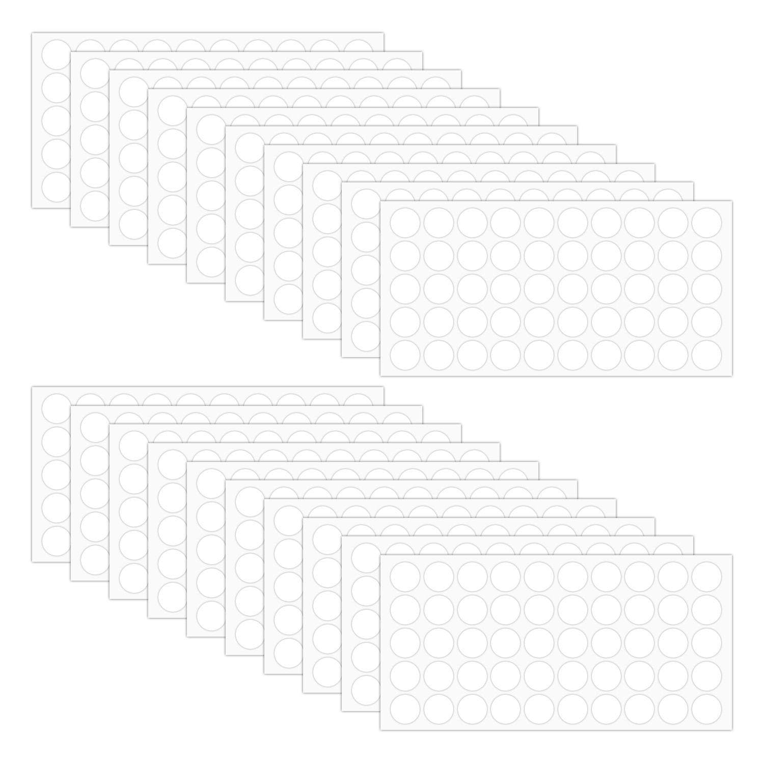 1000 Round Traceless Adhesive Stickers, Transparent Double-Sided Adhesive Dots, Museum Putty, Suitable for Hanging Photos, Pictures and Posters On The Wall.