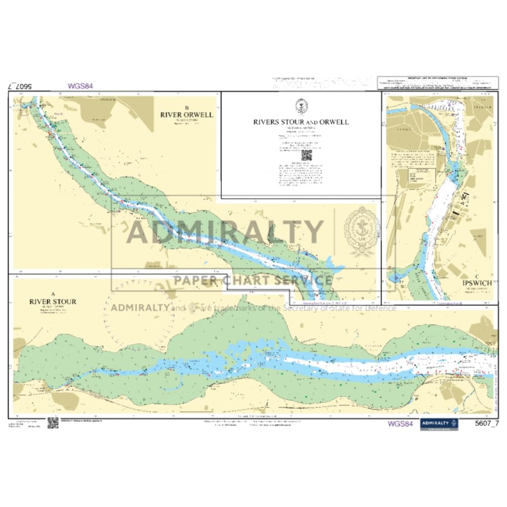 Admiralty Small Craft Chart 5607_7 – Rivers Stour and Orwell