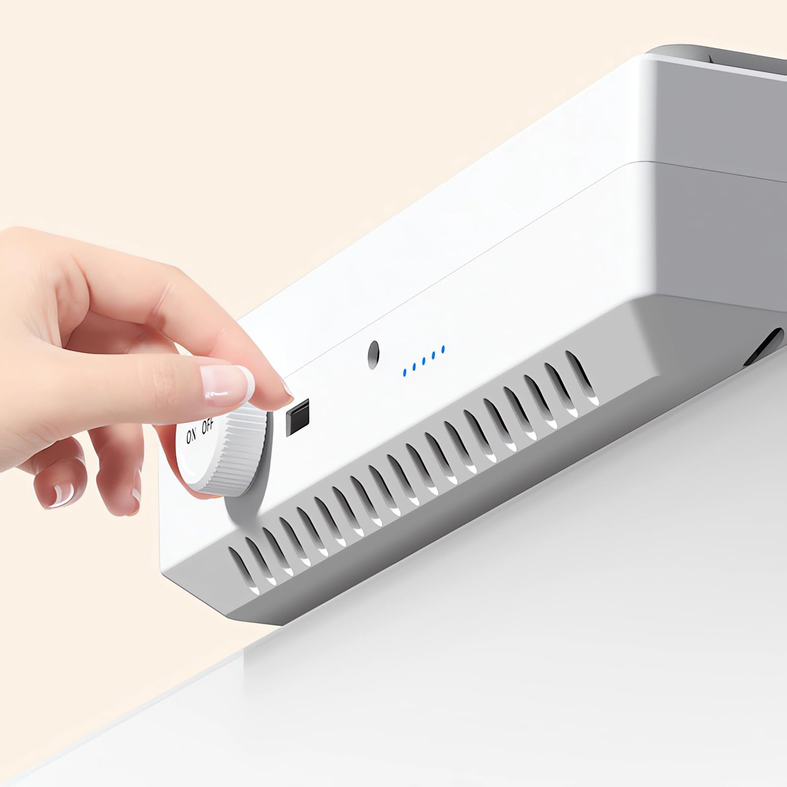 Aspirador de Polvo Para Uñas Profesional, Filtro Reutilizable y Lámpara LED | Potencia de Succión Ajustable, Motor Sin Escobillas, Para Salón de Manicura, Hogar