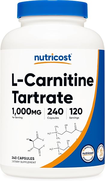 Nutricost L-Carnitine Tartrate 1000mg Capsules