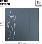 REDCAMP Waterproof Camping Tent Tarp - 83" x83'', 4 in 1 Multifunctional Tent Footprint for Camping, Hiking and Survival Gear, Lightweight and Compact