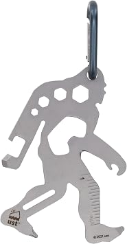 UST Tool-a-Long Multi-Tool Carabiners with Durable, Compact Stainless Steel Construction for Hiking, Kayaking, Camping, Travel and Outdoor Survival