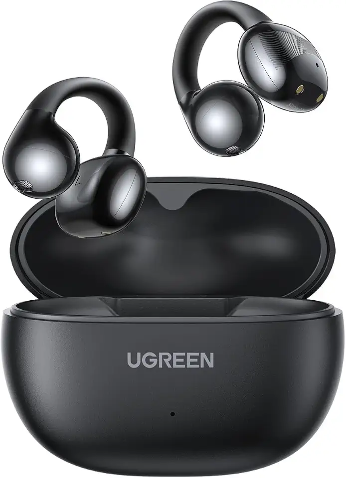 Ugreen Open Ear Headphones Wireless Earbuds Bluetooth 5.4, 30H Playtime, ENC Noise Cancelling Earphone, Hi-Fi Stereo Deep Bass, IPX5 Waterproof, Comfortable Fit for Running Gym