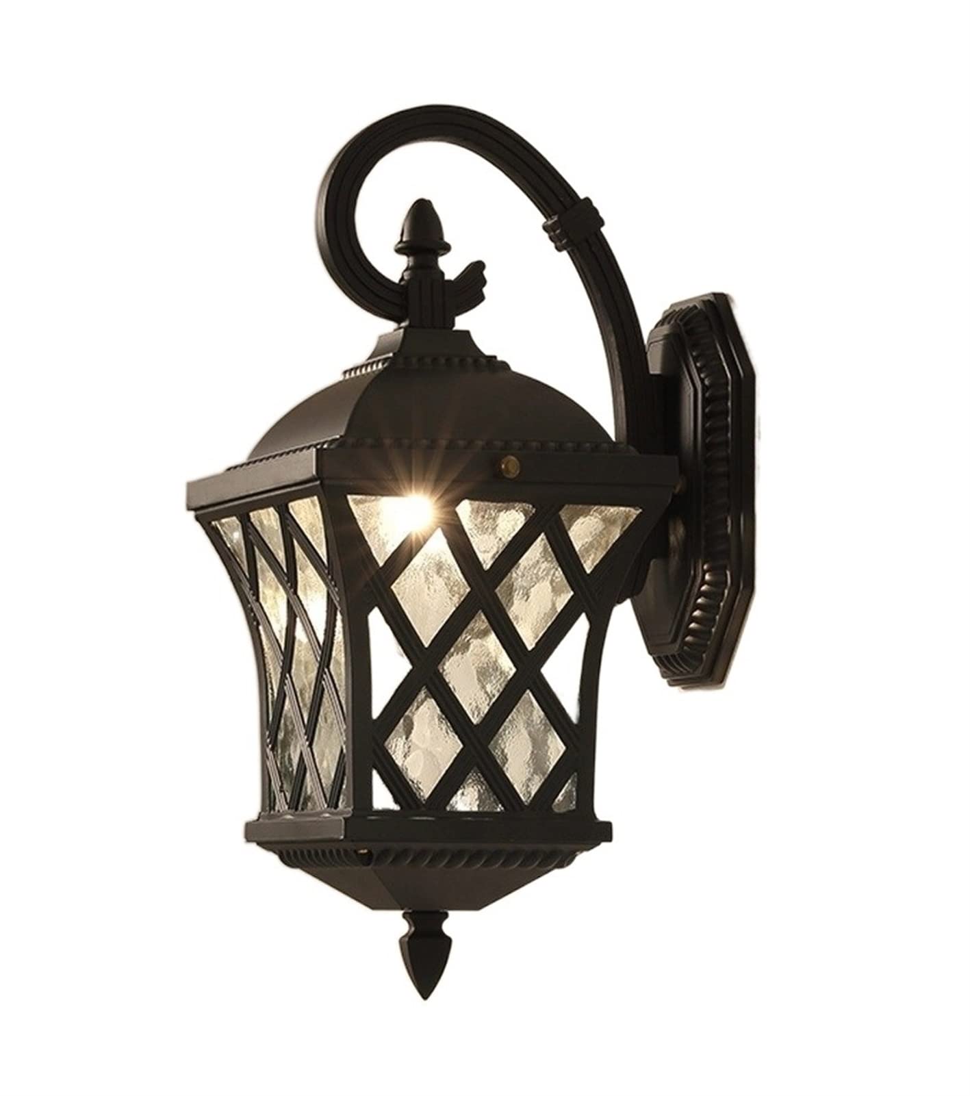 noxozoqm High Light Wall Lantern Outdoor IP65 Vintage Aluminum Waterproof Wall Sconces Light Wall Mounted Lighting Fixture E27