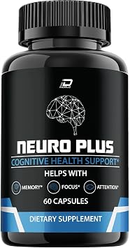 Neuro Plus Brain Supplement, NeuroPlus for Memory Formula, Nero Plus PQQ to Reduce The Negative Effects of Brain Fog, Neuro+ Cognitive Function, Nuero Plus Reviews 1 Pack - 60 Capsules