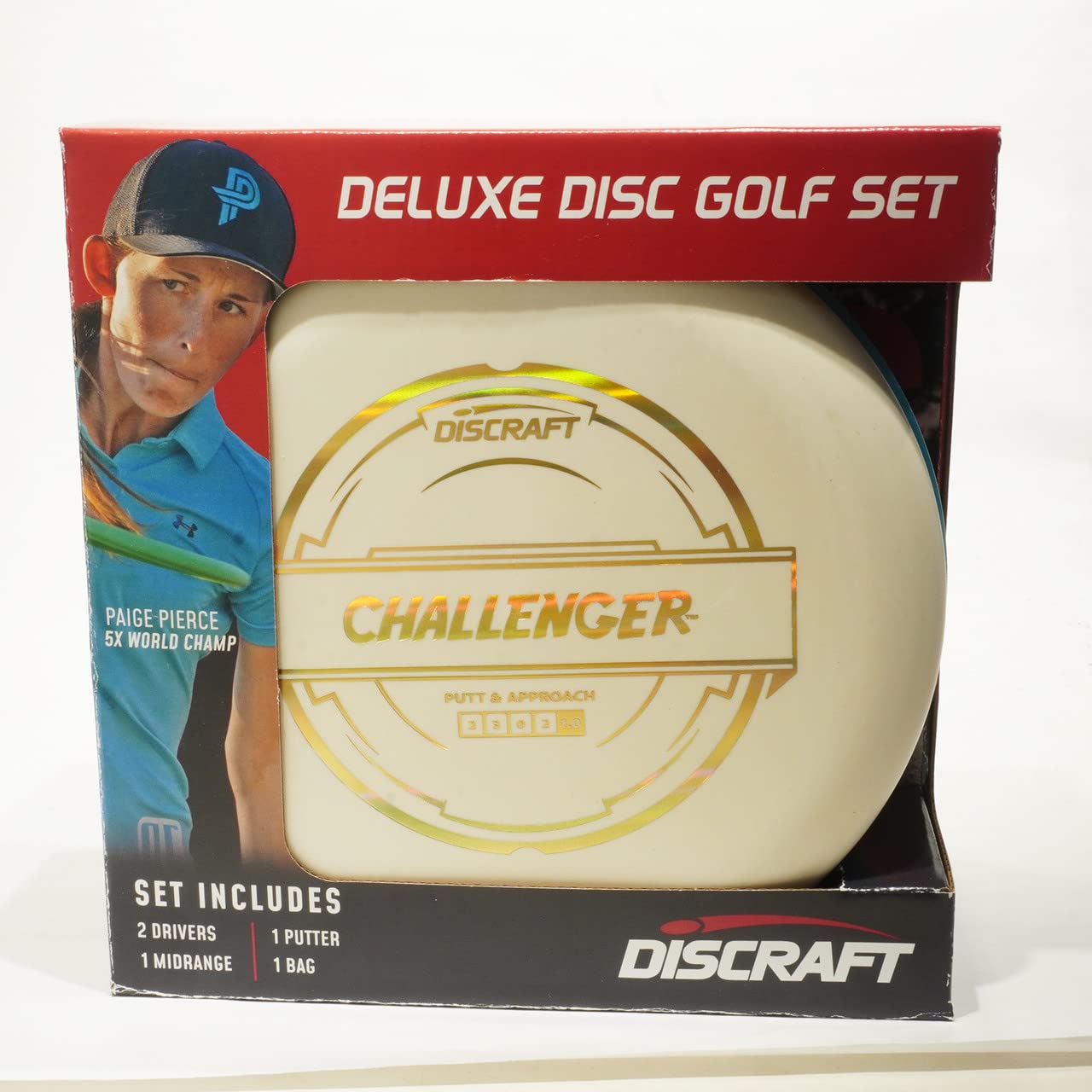 Discraft Deluxe Disc Golf Set (4 Disc and Bag) Models and Plastic Blends May Vary