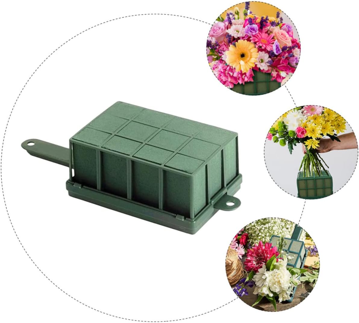 HEALSOPTHY 4pcs Floral Arrangement Supplies Plastic Floral Cages Flower Holder for Wall Flower Wall Decor Home Decor