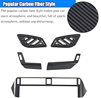 Vista 4 de Kakash Accesorios interiores personalizados para Nissan Rogue 2021 2022 2023, cubierta de salida de aire acondicionado ABS, cubierta de marco